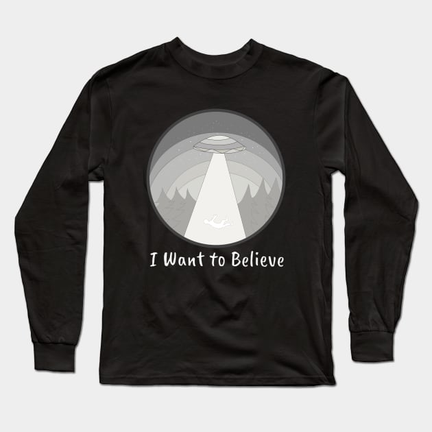 I Want to Believe Long Sleeve T-Shirt by DiegoCarvalho